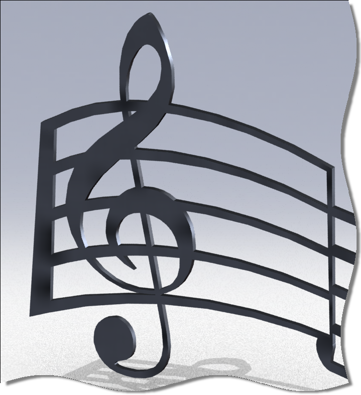 Treble Clef Music Score